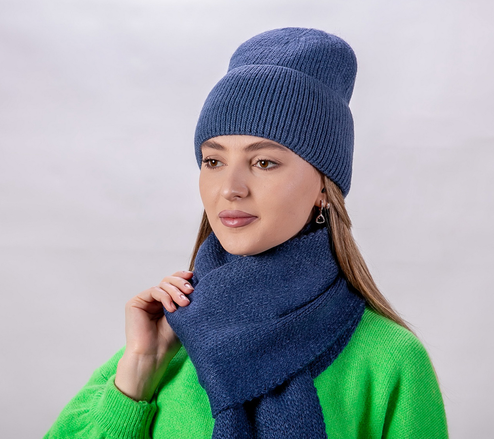 Комплект женский (шапка, шарф)